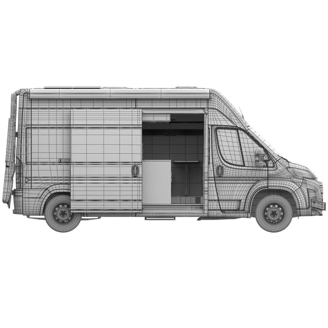 Camper Van L3H3 3D Model – Detailed Vehicle Design for Archviz and Animation - View 20