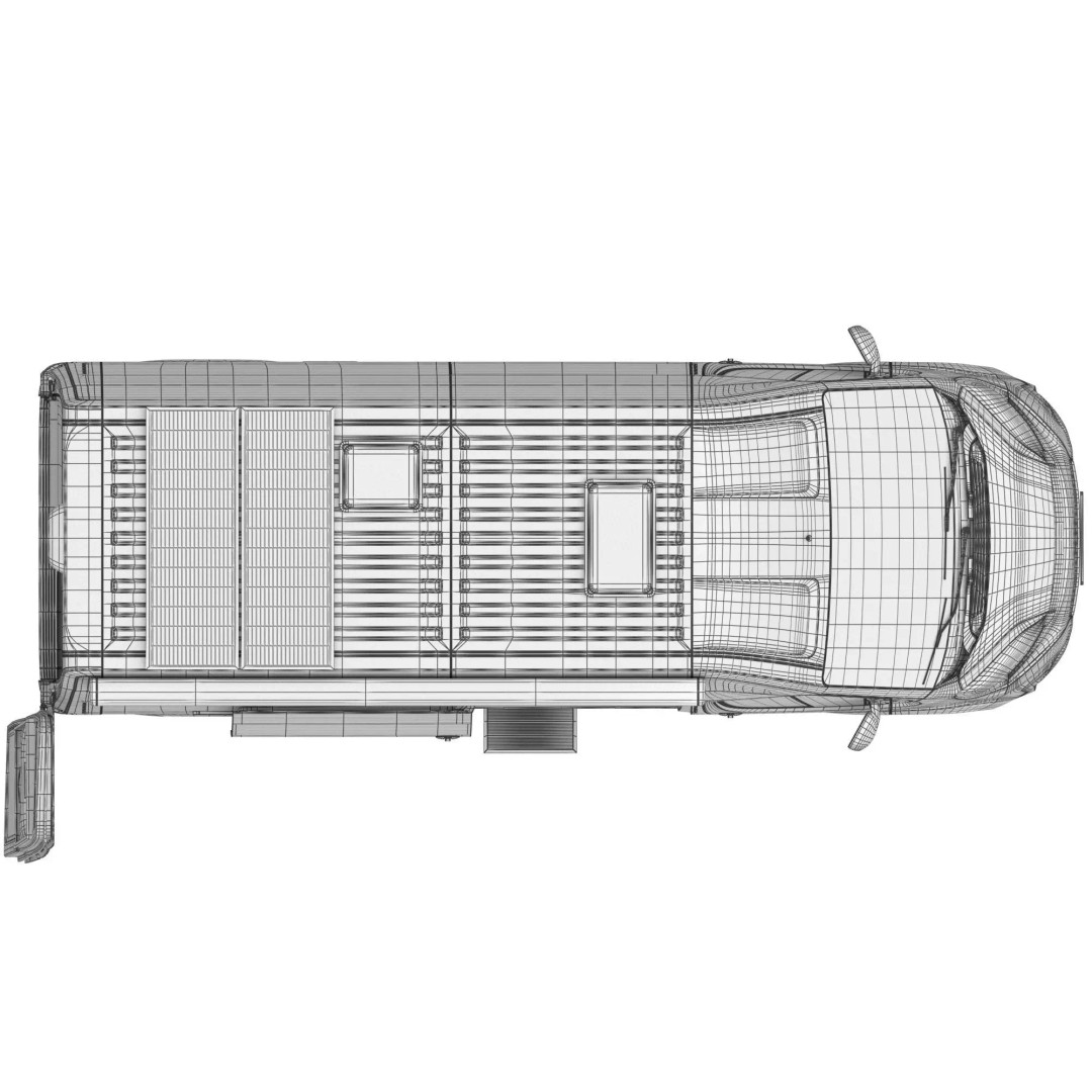 Camper Van L3H3 3D Model – Detailed Vehicle Design for Archviz and Animation - View 22