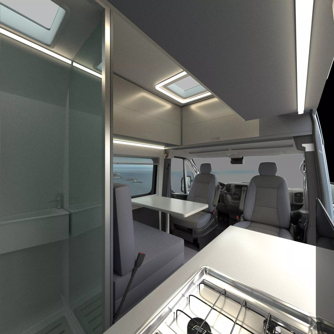 Camper Van L3H3 3D Model – Detailed Vehicle Design for Archviz and Animation - View 28