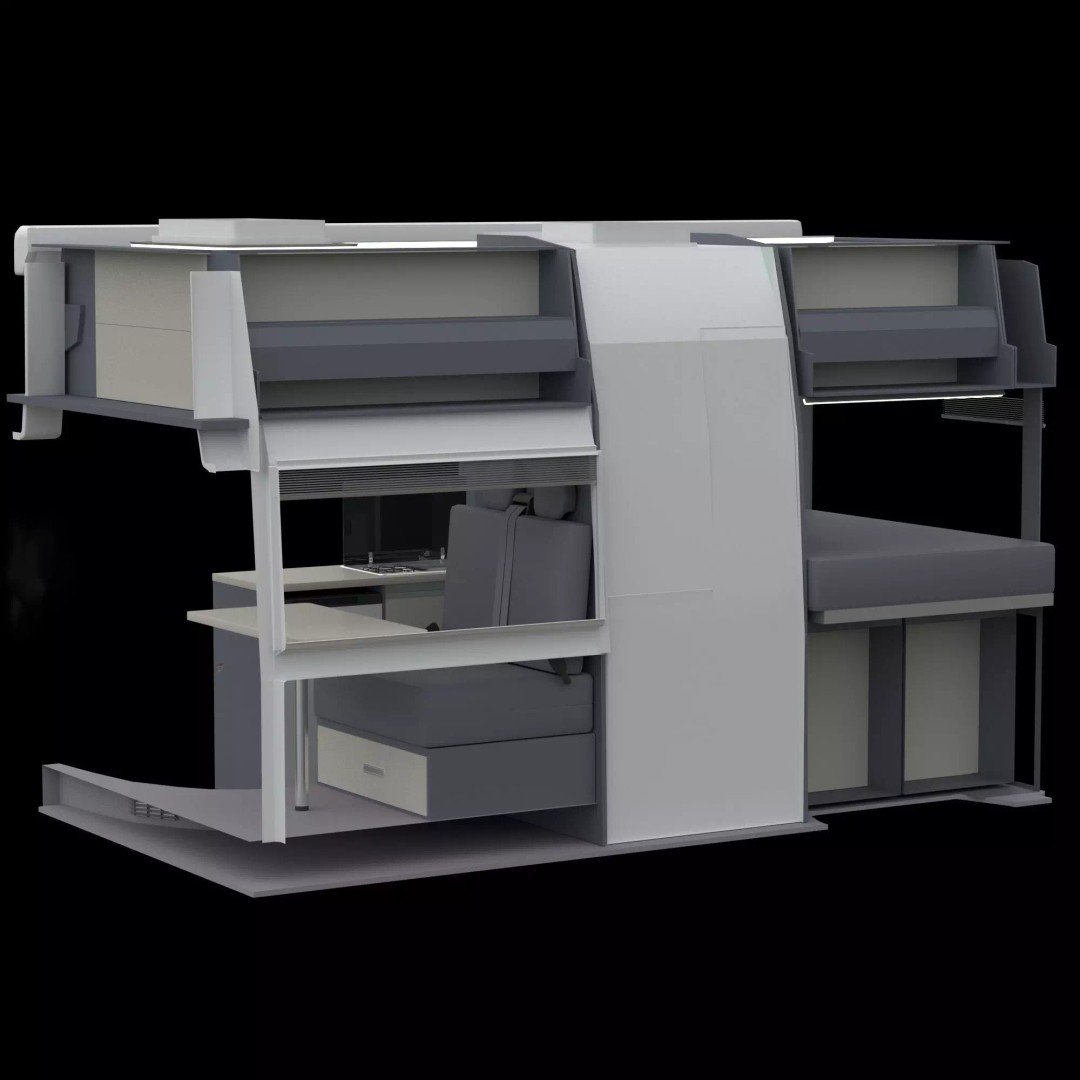 Camper Van L3H3 3D Model – Detailed Vehicle Design for Archviz and Animation - View 29