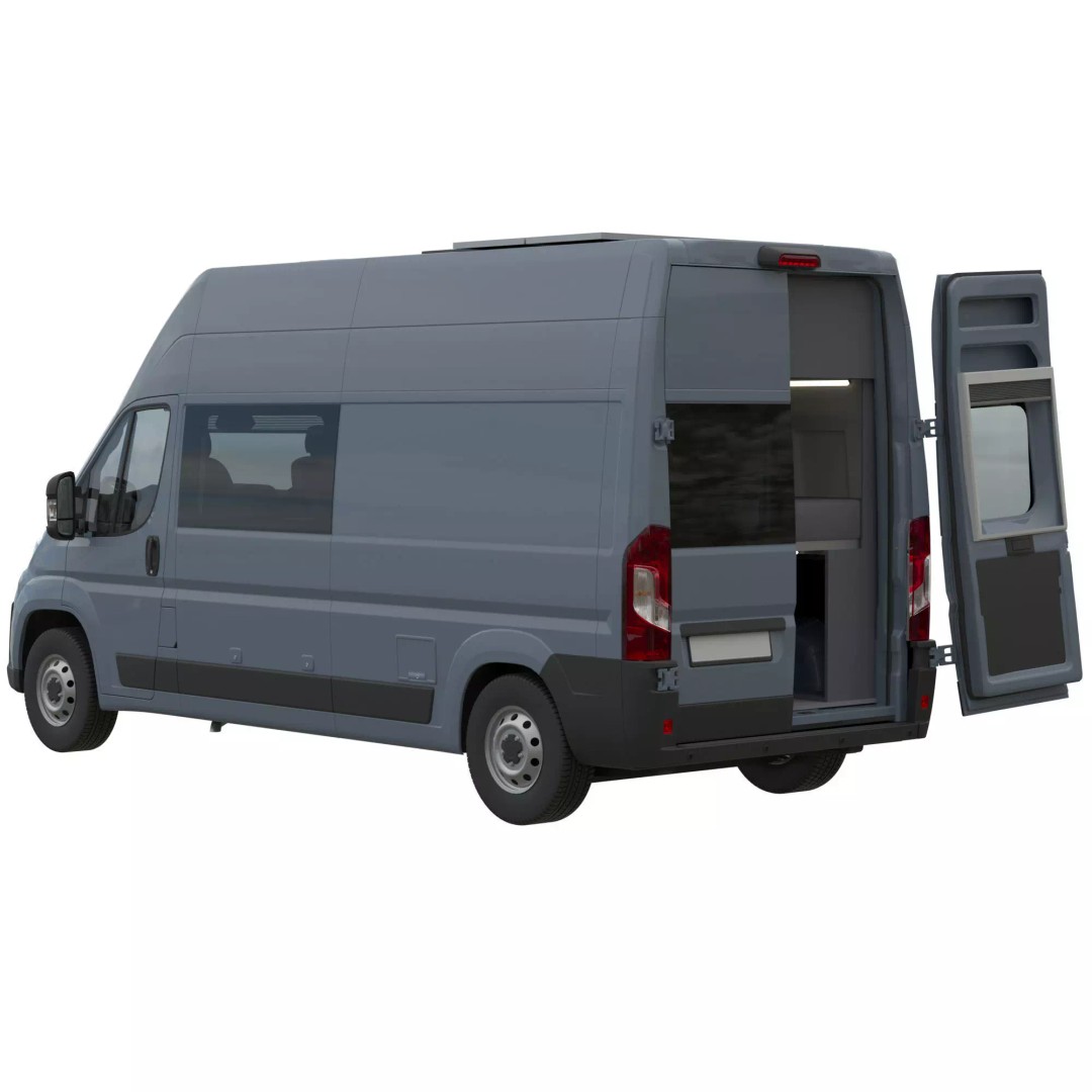 Camper Van L3H3 3D Model – Detailed Vehicle Design for Archviz and Animation - View 4