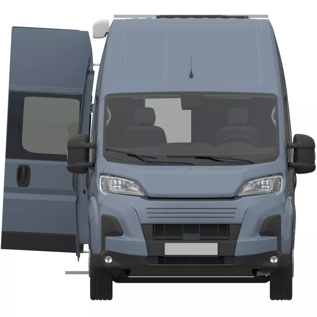 Camper Van L3H3 3D Model – Detailed Vehicle Design for Archviz and Animation - View 9