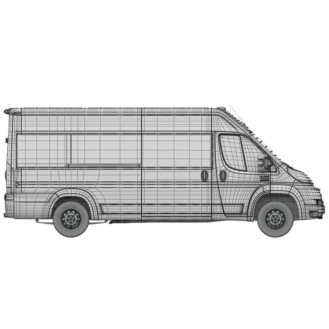 RAM PROMASTER 3500 Window Van 3D Model – High Poly Vehicle Asset, FBX, OBJ - View 22