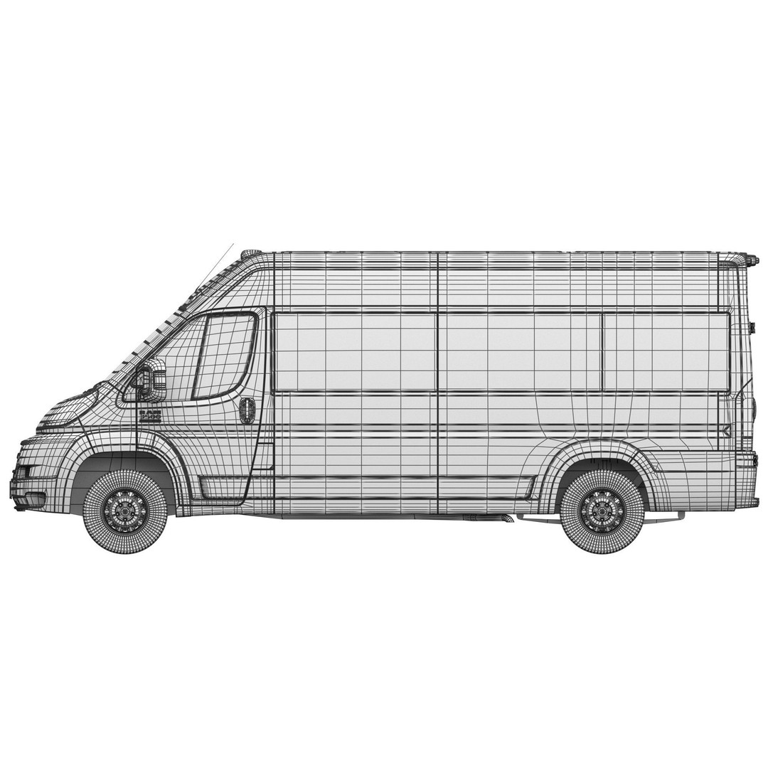 RAM PROMASTER 3500 Window Van 3D Model – High Poly Vehicle Asset, FBX, OBJ - View 23
