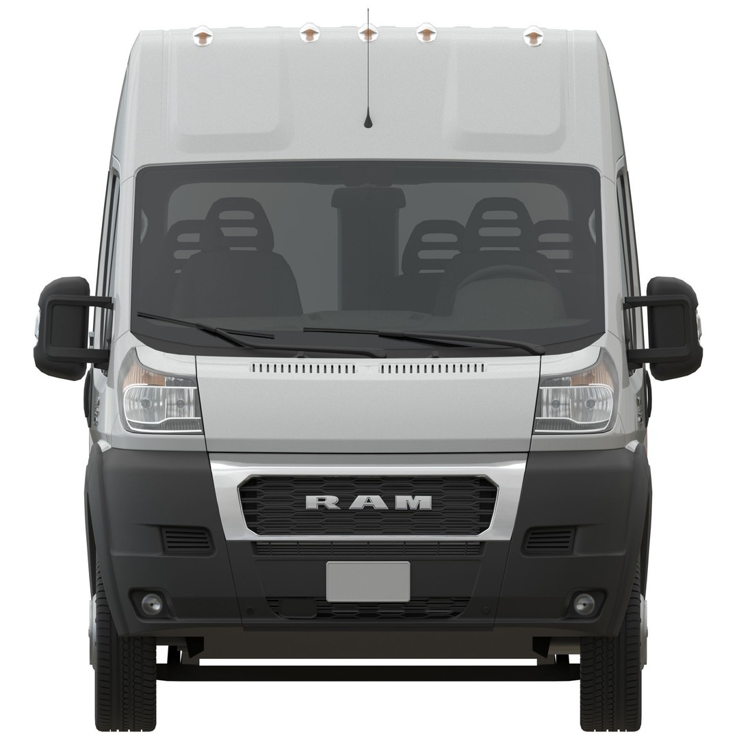 RAM PROMASTER 3500 Window Van 3D Model – High Poly Vehicle Asset, FBX, OBJ - View 9