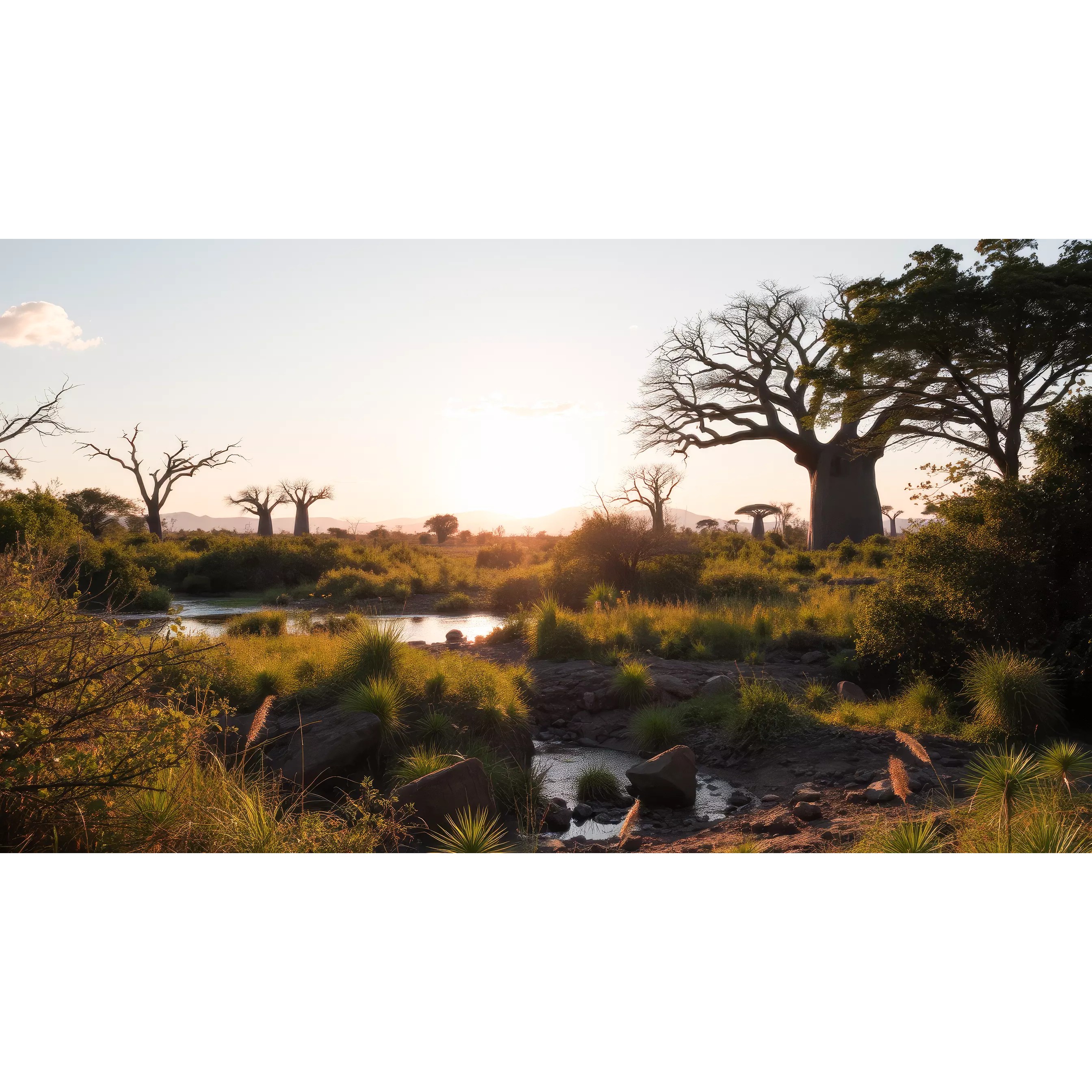 African Plants - Low-Poly Game-Ready 3D Model - View 2