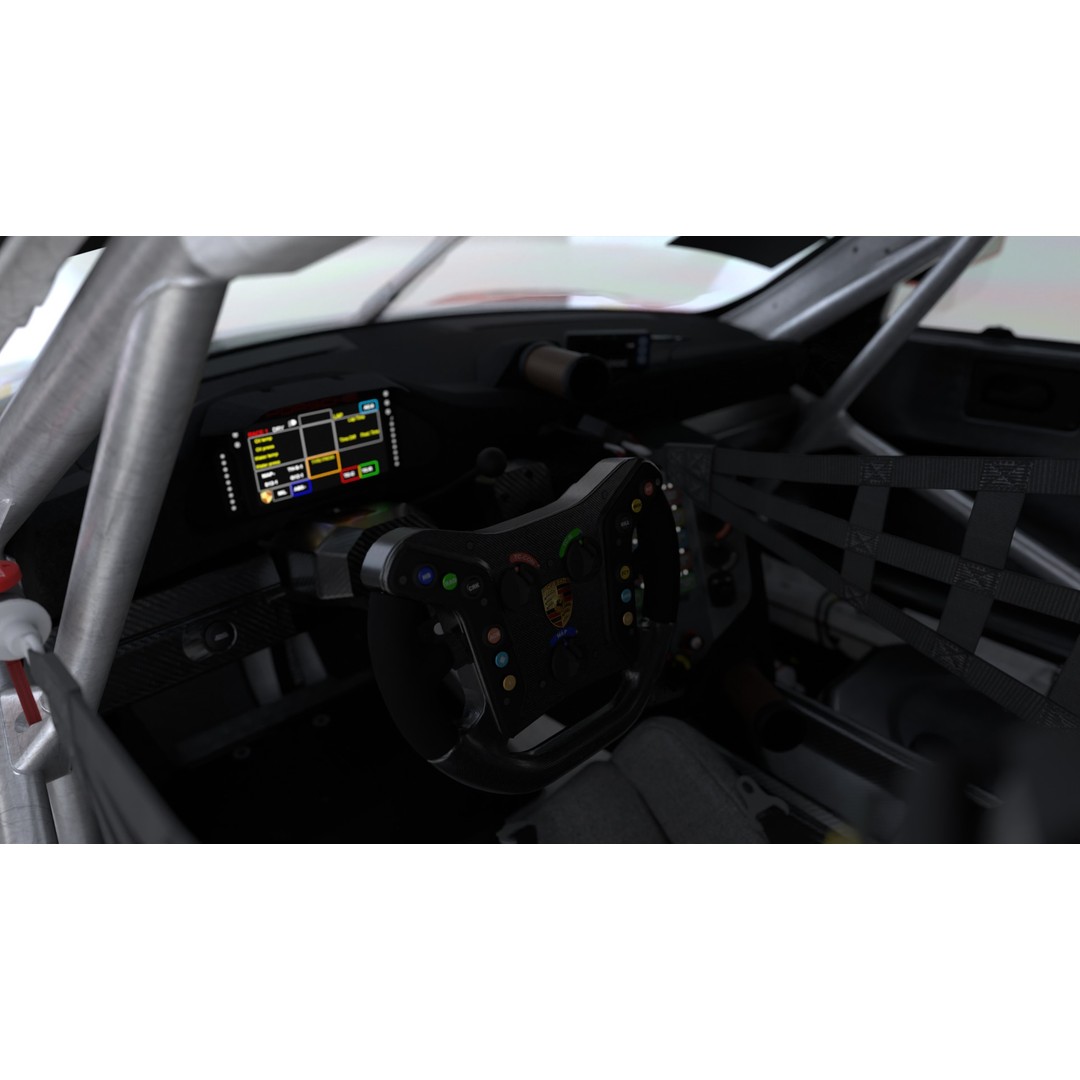 Porsche 911 GT3 R 2018 3D Model – High Poly Racing Car, FBX, Blender - View 18