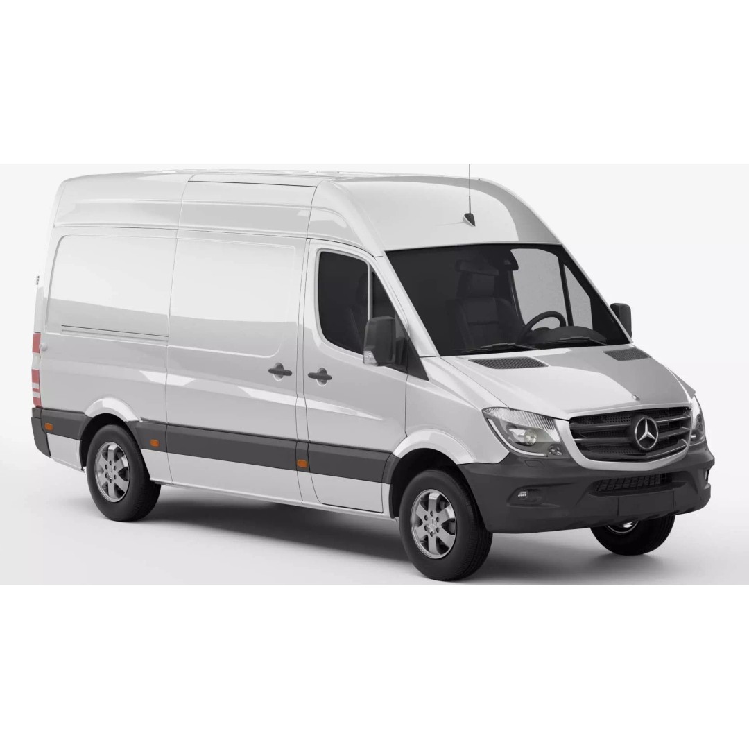 Mercedes Benz Sprinter Van L2H2 2018 3D Model – High Poly Vehicle Asset, FBX, OBJ - View 2