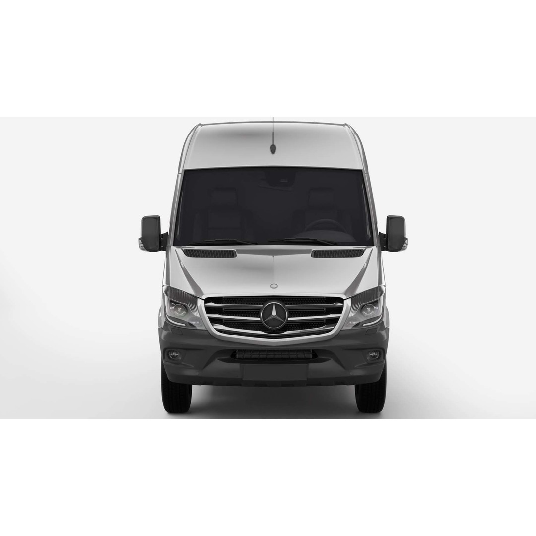 Mercedes Benz Sprinter Van L2H2 2018 3D Model – High Poly Vehicle Asset, FBX, OBJ - View 3