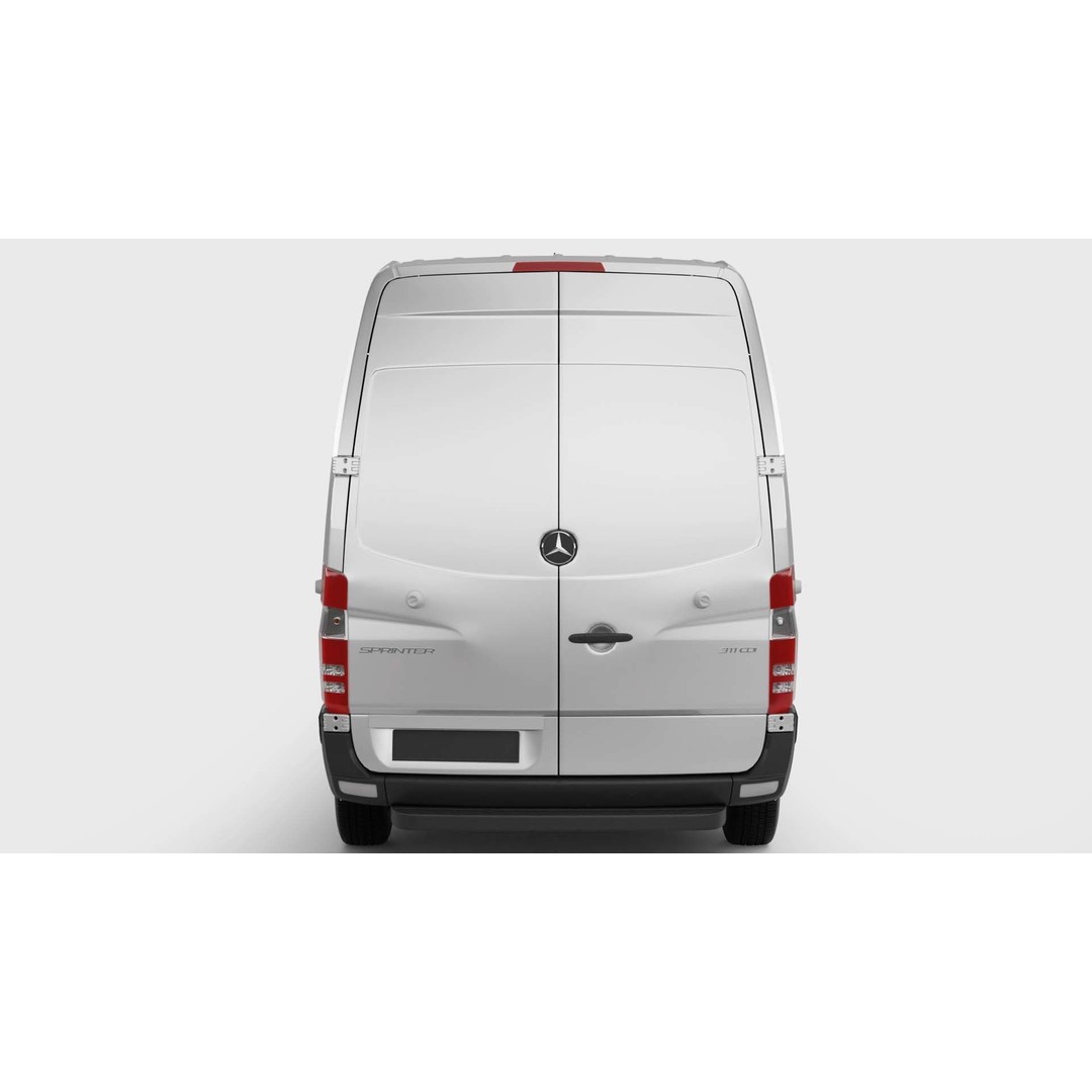 Mercedes Benz Sprinter Van L2H2 2018 3D Model – High Poly Vehicle Asset, FBX, OBJ - View 4
