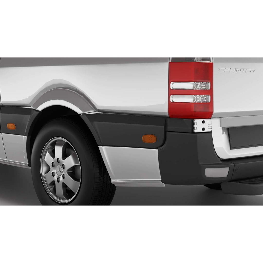 Mercedes Benz Sprinter Van L2H2 2018 3D Model – High Poly Vehicle Asset, FBX, OBJ - View 8