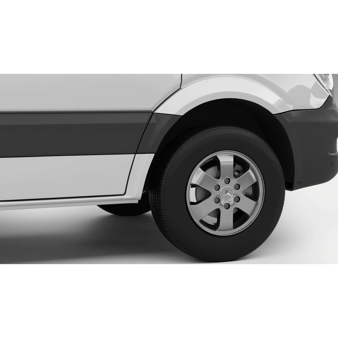 Mercedes Benz Sprinter Van L2H2 2018 3D Model – High Poly Vehicle Asset, FBX, OBJ - View 9