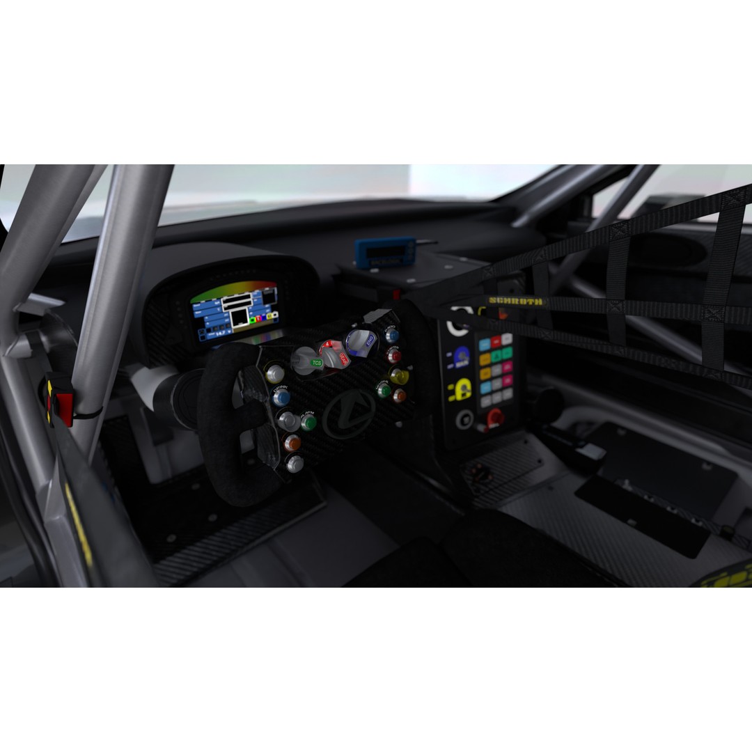 Lexus RCF LMGT3 2025 WEC 3D Model – High Poly Racing Car, FBX, PBR