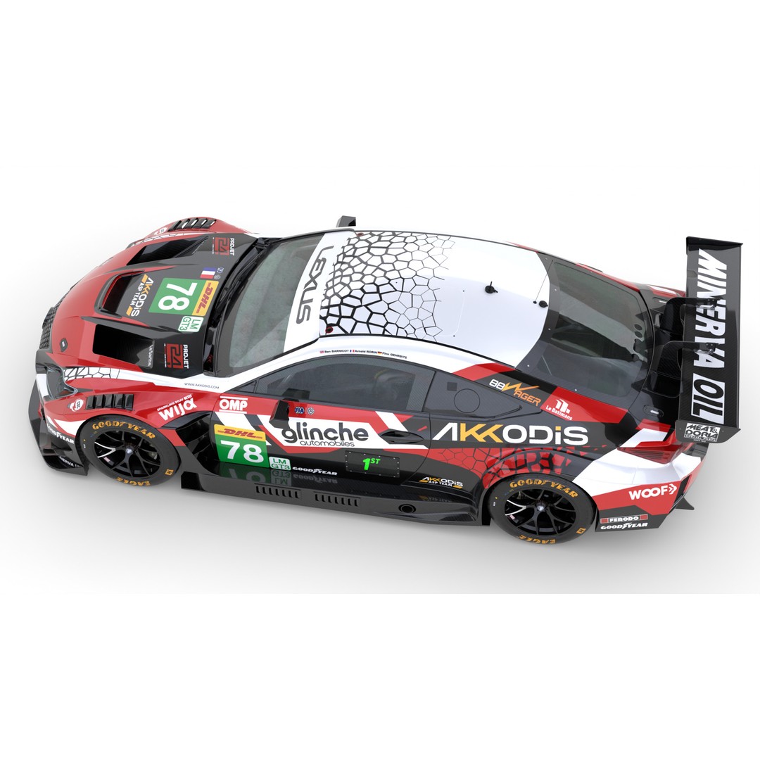 Lexus RCF LMGT3 2025 WEC 3D Model – High Poly Racing Car, FBX, PBR - View 21