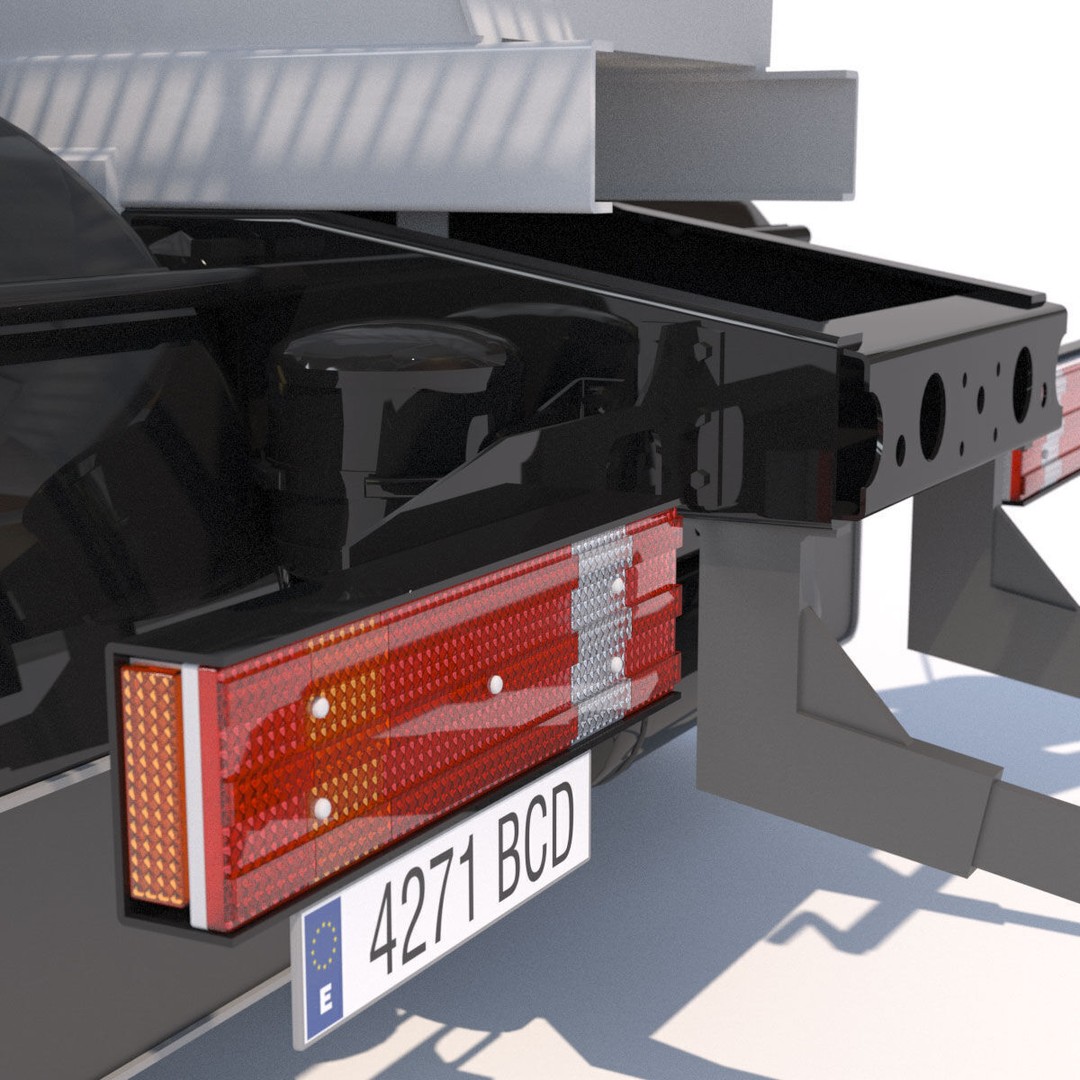 Mercedes Actros Cement Mixer 3D Model – High Poly PBR Asset, FBX - View 9