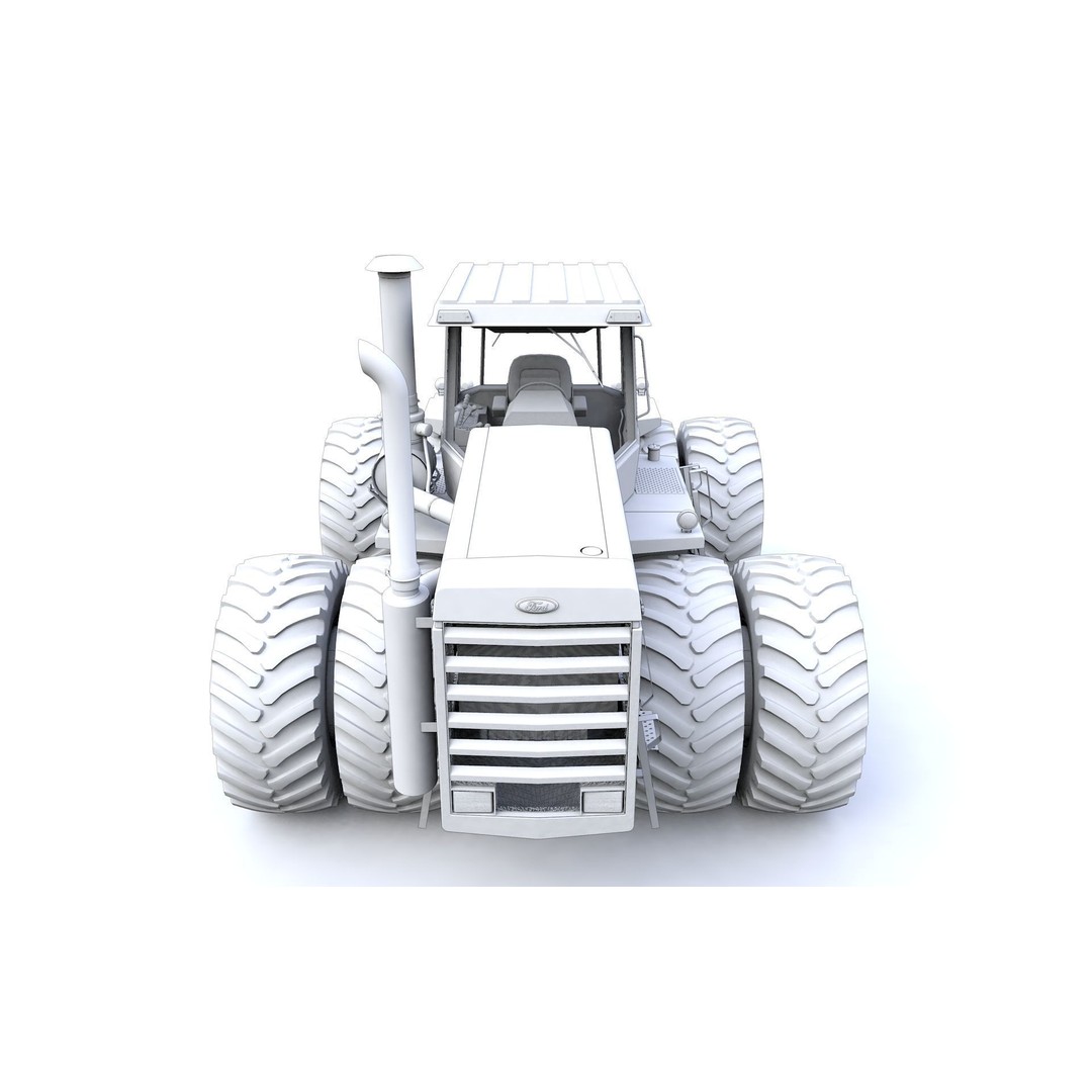 1156 Tractor 3D Model – High Detail Industrial Vehicle, FBX, OBJ
