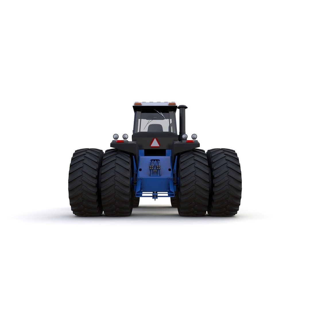 1156 Tractor 3D Model – High Detail Industrial Vehicle, FBX, OBJ - View 11