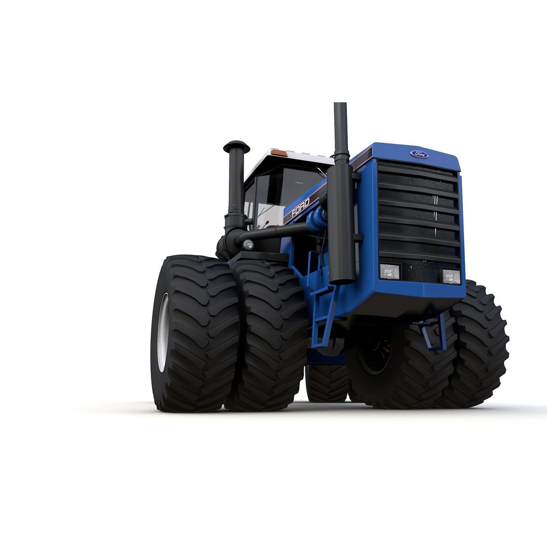 1156 Tractor 3D Model – High Detail Industrial Vehicle, FBX, OBJ - View 15