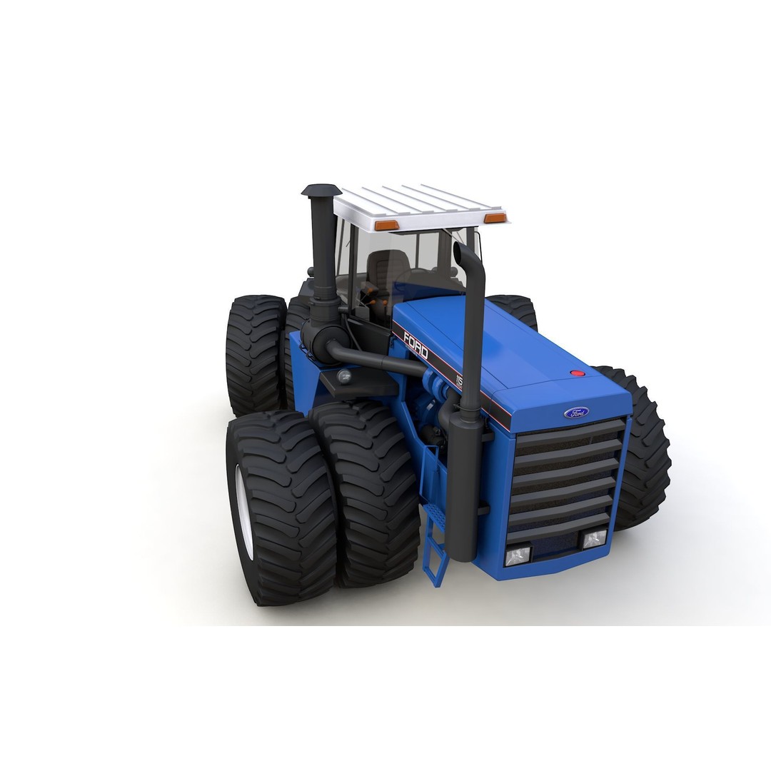 1156 Tractor 3D Model – High Detail Industrial Vehicle, FBX, OBJ - View 16