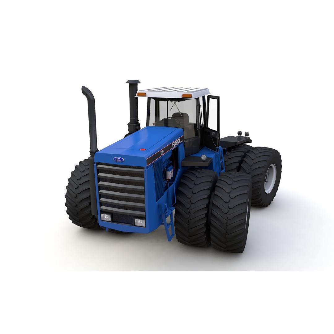 1156 Tractor 3D Model – High Detail Industrial Vehicle, FBX, OBJ - View 17