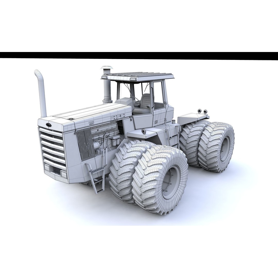 1156 Tractor 3D Model – High Detail Industrial Vehicle, FBX, OBJ - View 19