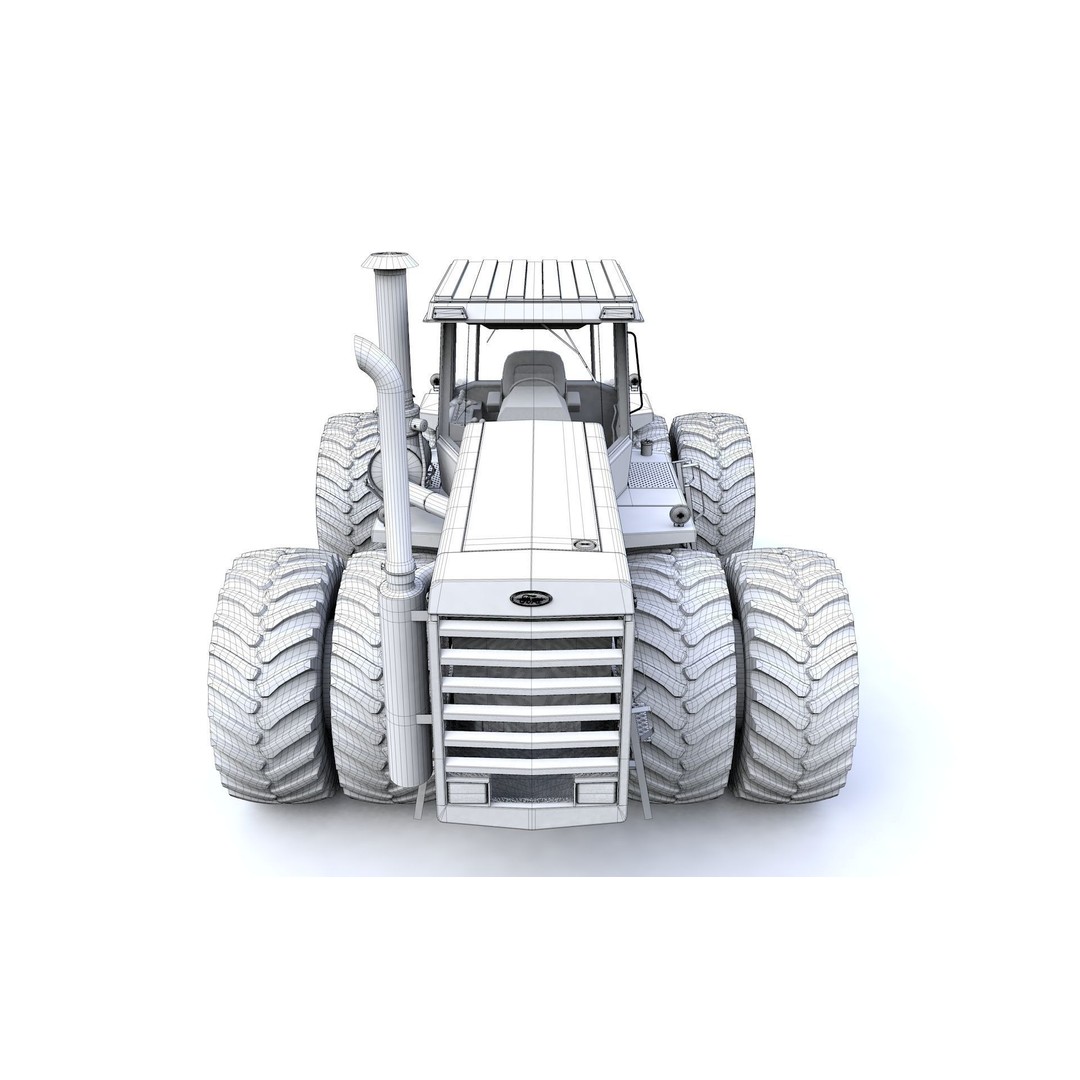 1156 Tractor 3D Model – High Detail Industrial Vehicle, FBX, OBJ - View 21