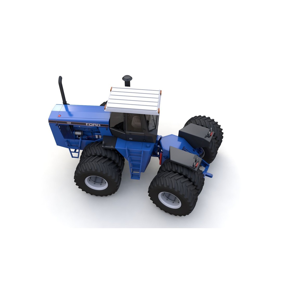 1156 Tractor 3D Model – High Detail Industrial Vehicle, FBX, OBJ - View 5