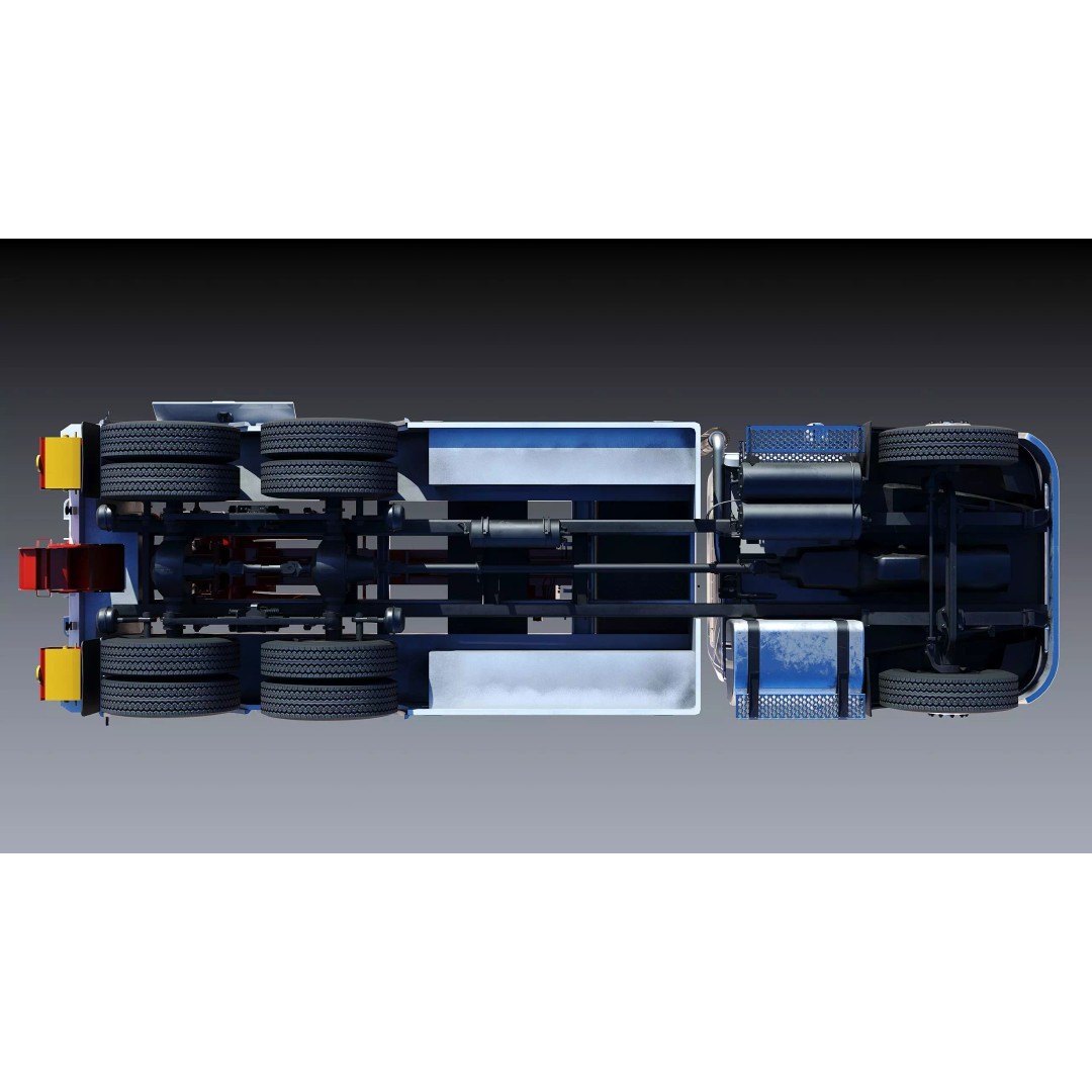 International WorkStar 7600 Wrecker 3D Model – Low Poly Game Asset, FBX - View 22