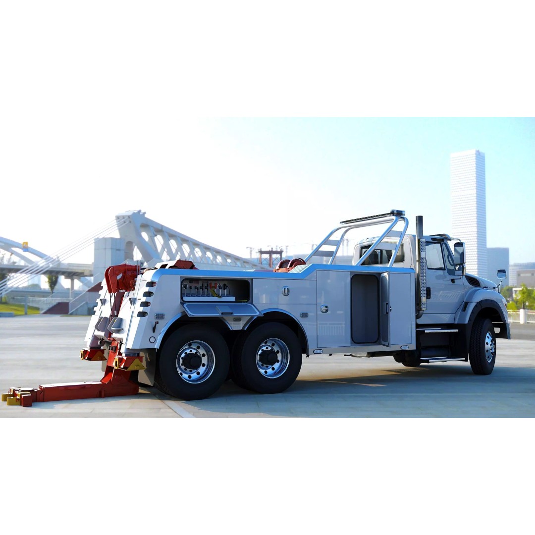 International WorkStar 7600 Wrecker 3D Model – Low Poly Game Asset, FBX - View 31