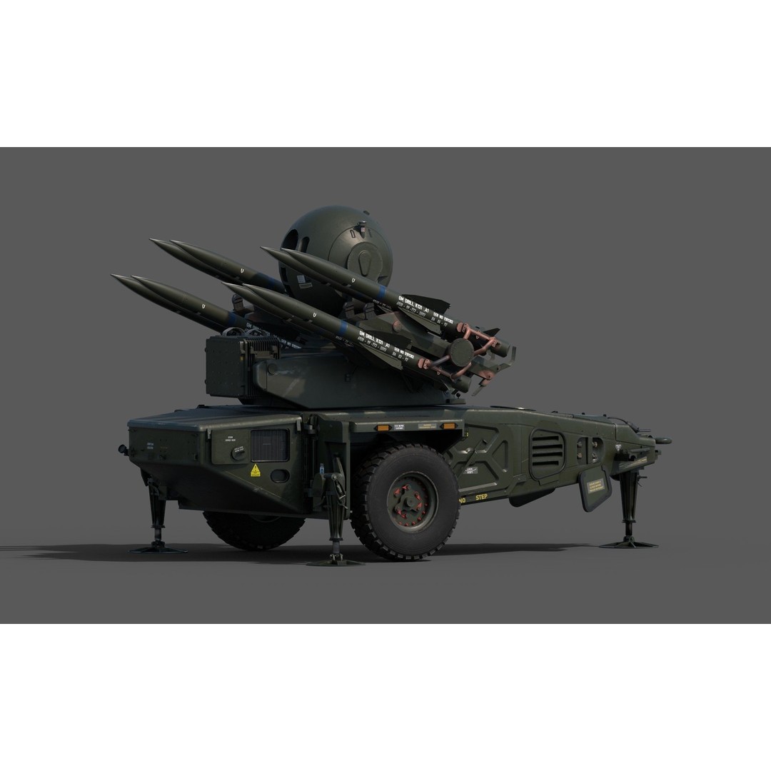 Rapier Missile 3D Model – Low Poly Military Asset, FBX, OBJ, Blender - View 10