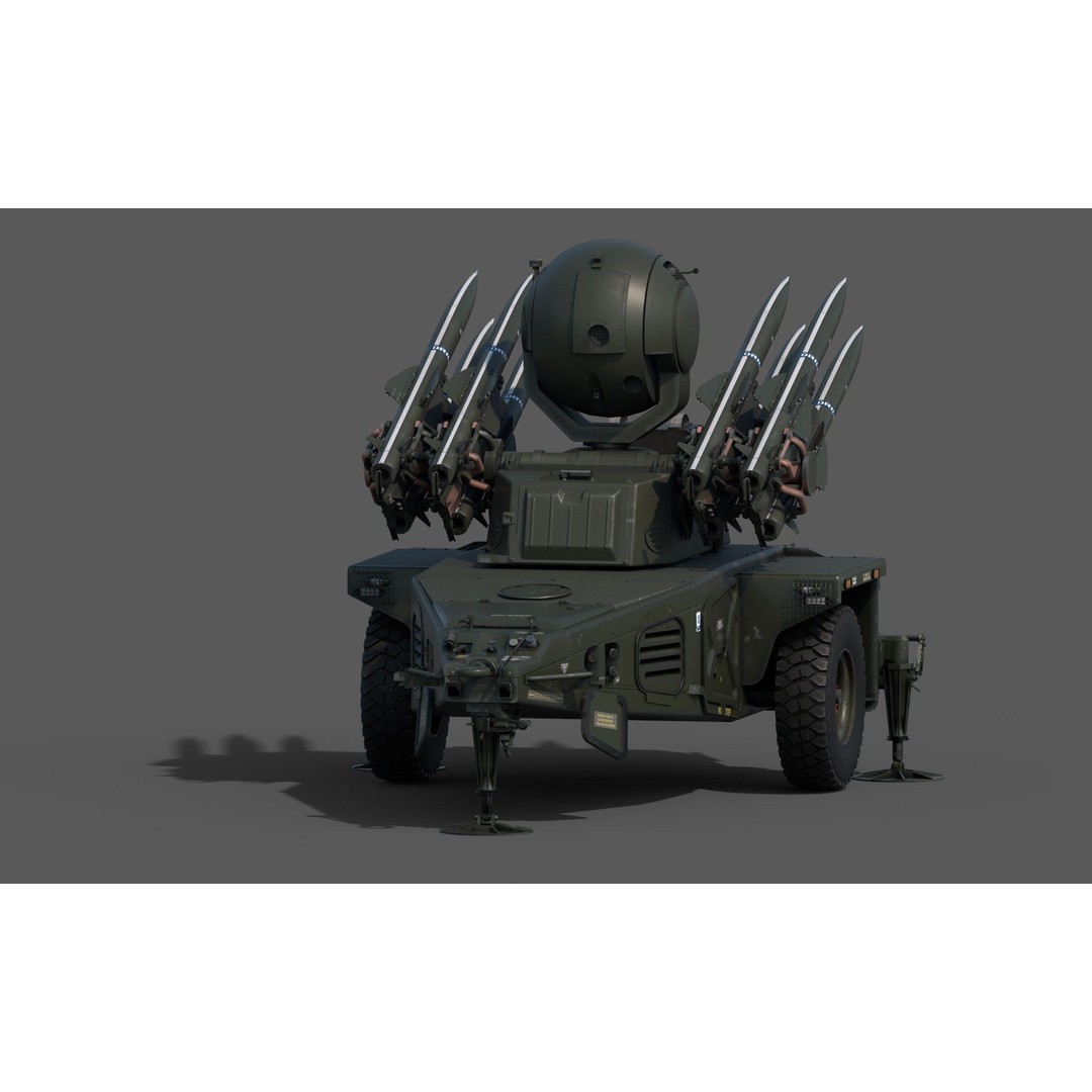 Rapier Missile 3D Model – Low Poly Military Asset, FBX, OBJ, Blender - View 11