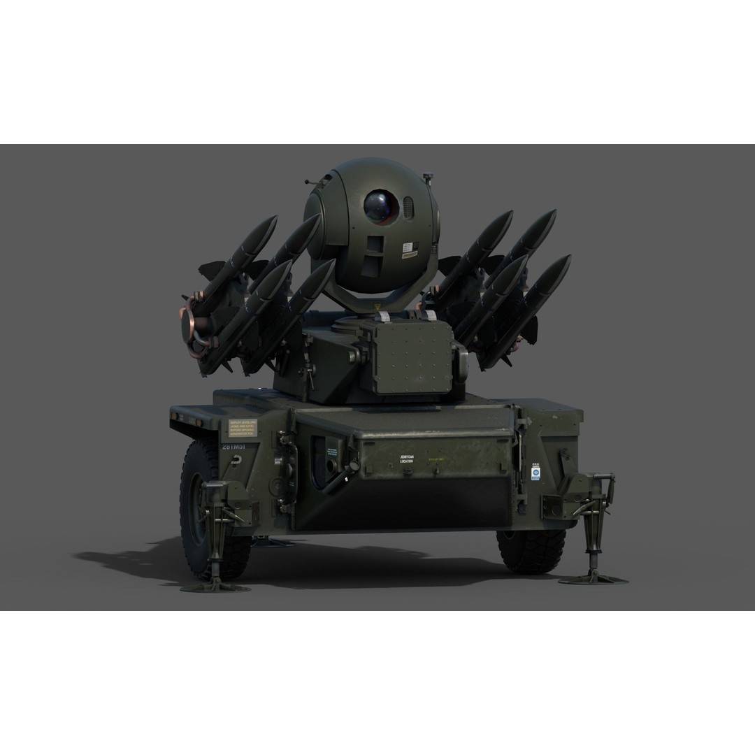 Rapier Missile 3D Model – Low Poly Military Asset, FBX, OBJ, Blender - View 12