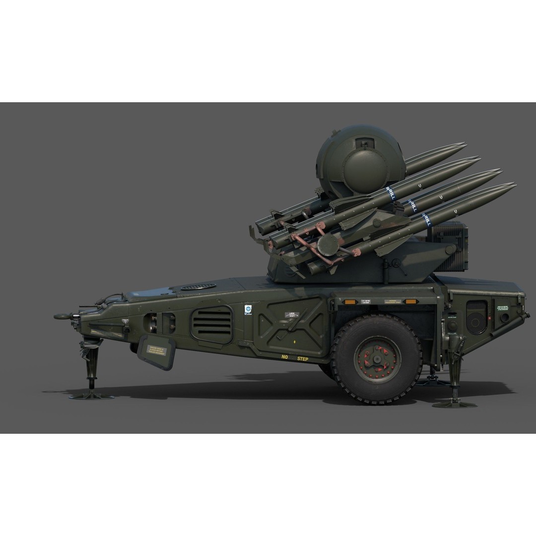 Rapier Missile 3D Model – Low Poly Military Asset, FBX, OBJ, Blender - View 13