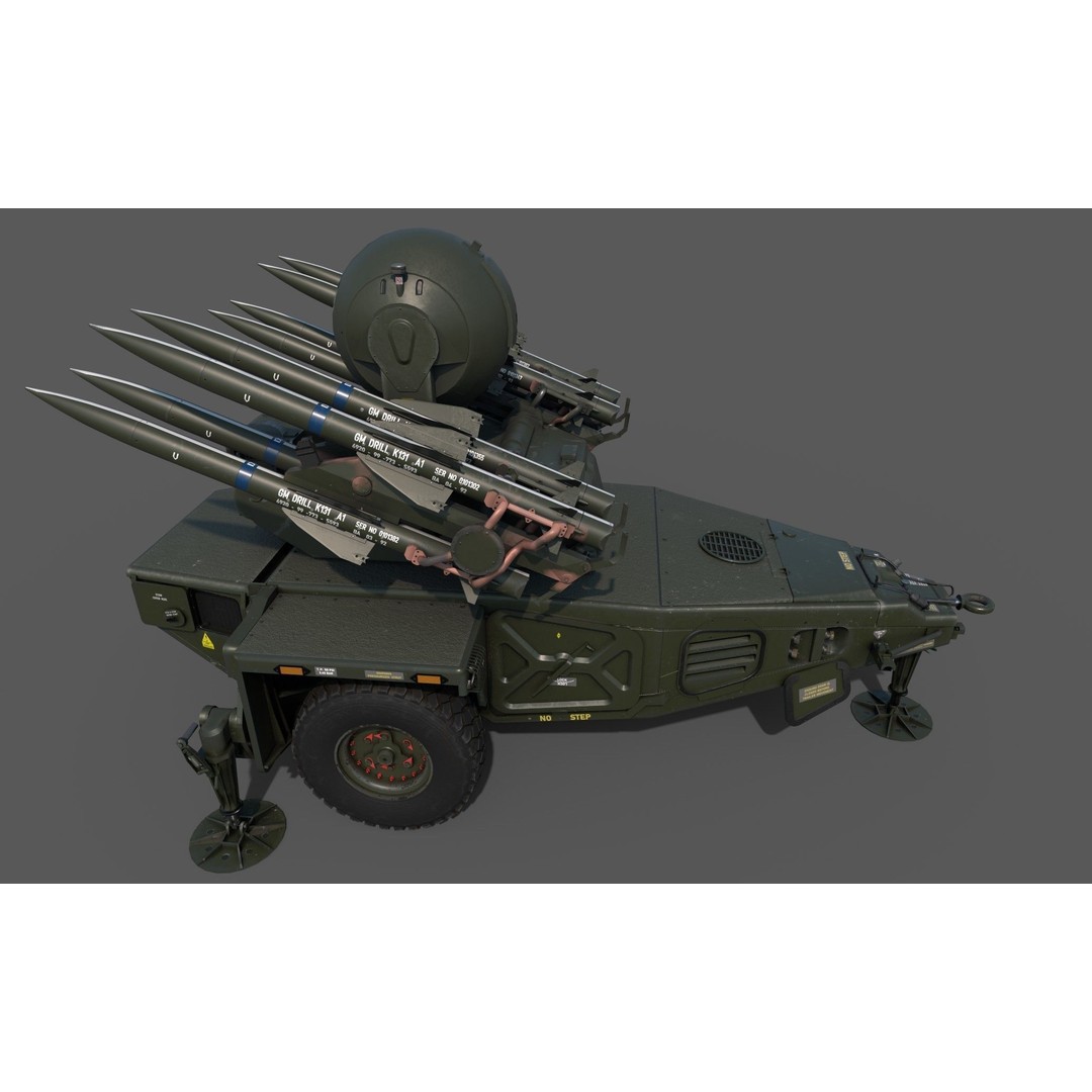 Rapier Missile 3D Model – Low Poly Military Asset, FBX, OBJ, Blender - View 14
