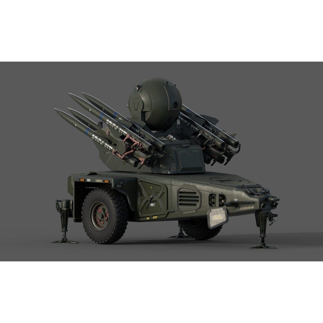 Rapier Missile 3D Model – Low Poly Military Asset, FBX, OBJ, Blender - View 17
