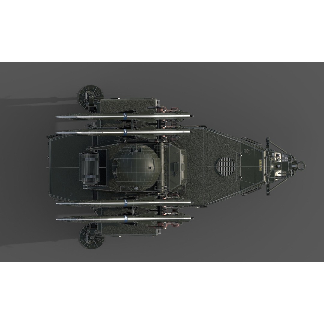 Rapier Missile 3D Model – Low Poly Military Asset, FBX, OBJ, Blender - View 4