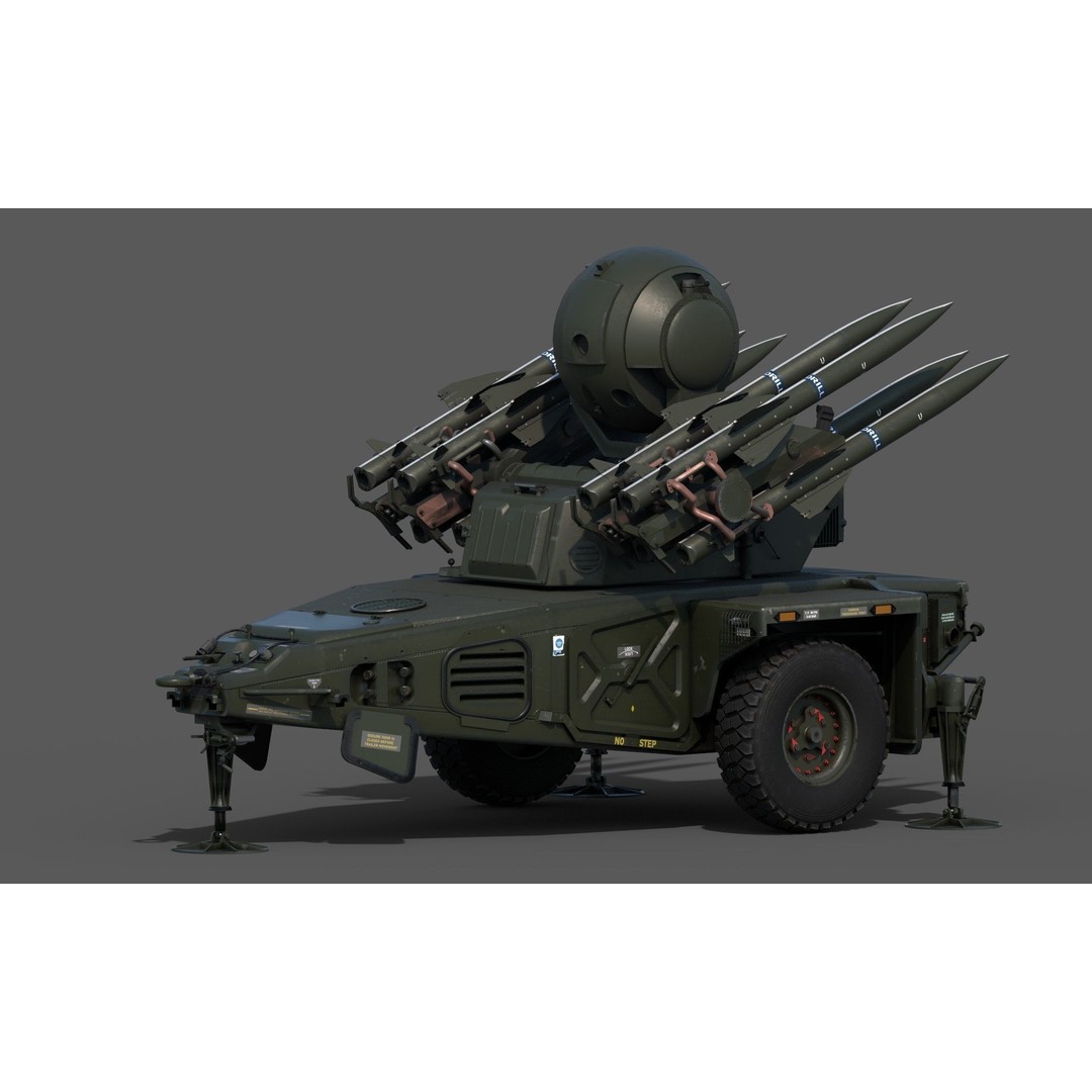 Rapier Missile 3D Model – Low Poly Military Asset, FBX, OBJ, Blender - View 6