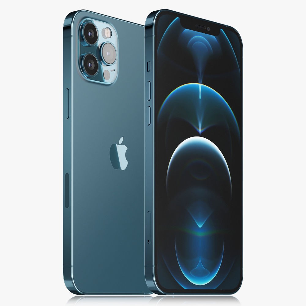 Apple iPhone 12 Pro Max 3D Model – Realistic Phone Asset, Multiple Formats - View 3