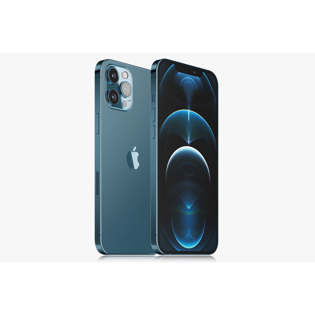 Apple iPhone 12 Pro Max 3D Model – Realistic Phone Asset, Multiple Formats - View 4