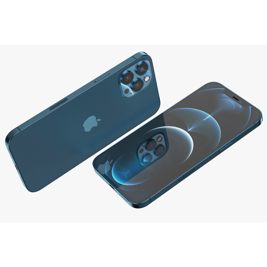 Apple iPhone 12 Pro Max 3D Model – Realistic Phone Asset, Multiple Formats - View 7