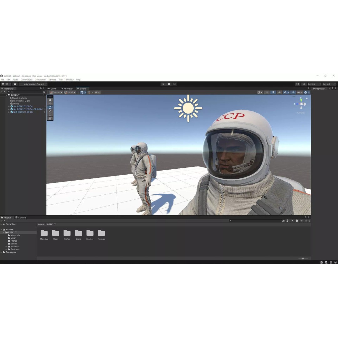 Berkut Astronaut 3D Model – Low Poly Game Ready Character, FBX