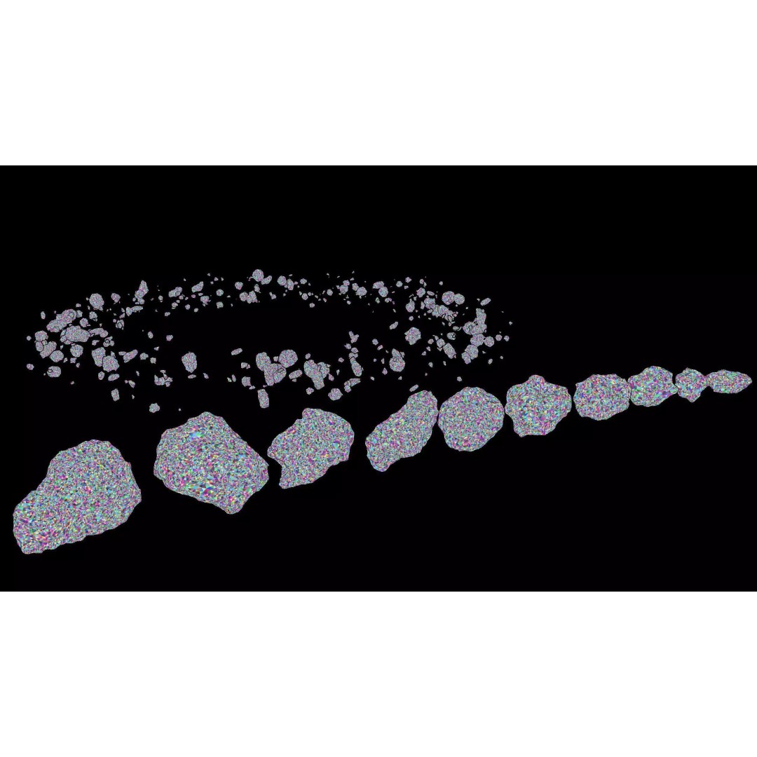 Asteroid 3D Model – Low Poly Game Ready Pack for Real-Time Use - View 11