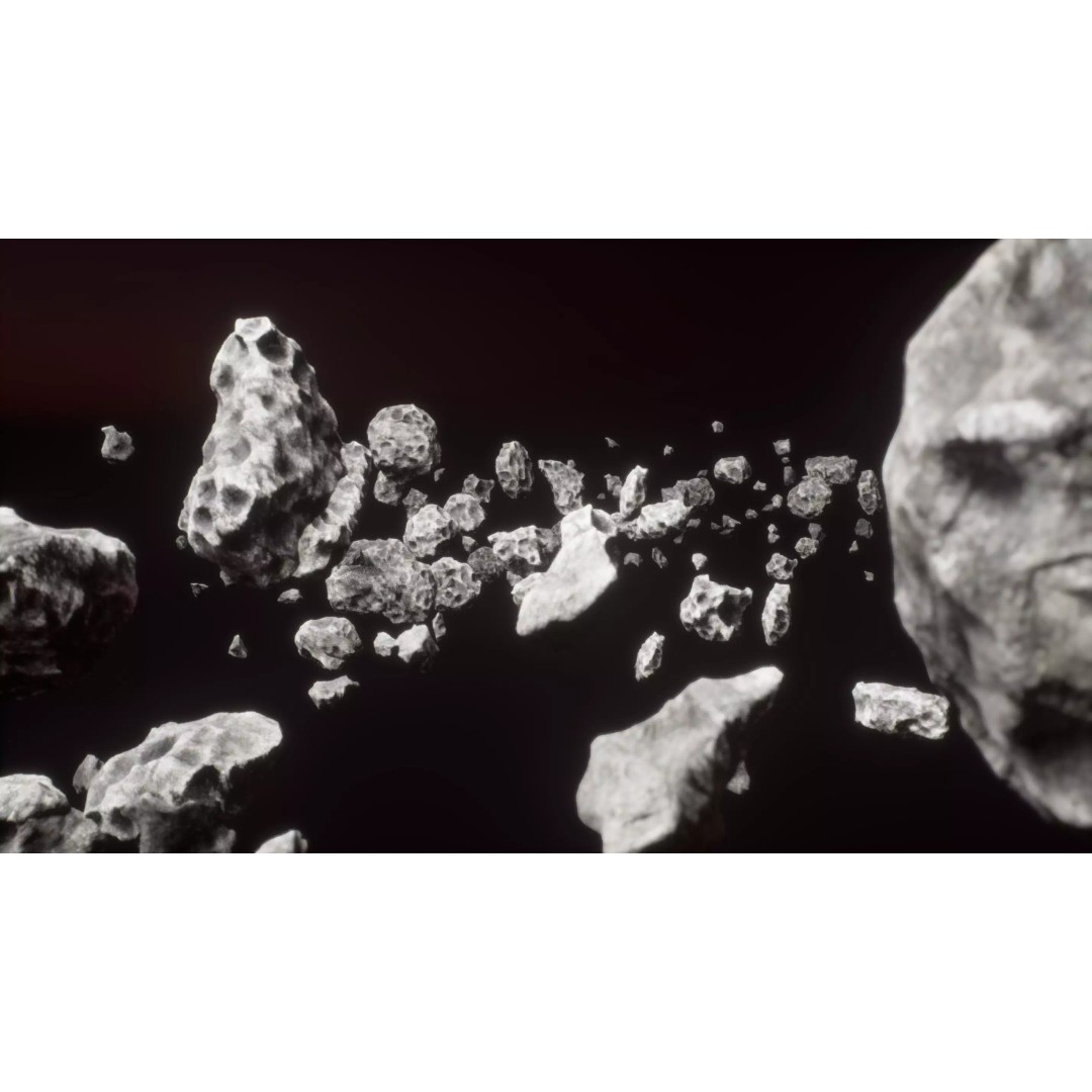Asteroid 3D Model – Low Poly Game Ready Pack for Real-Time Use - View 6