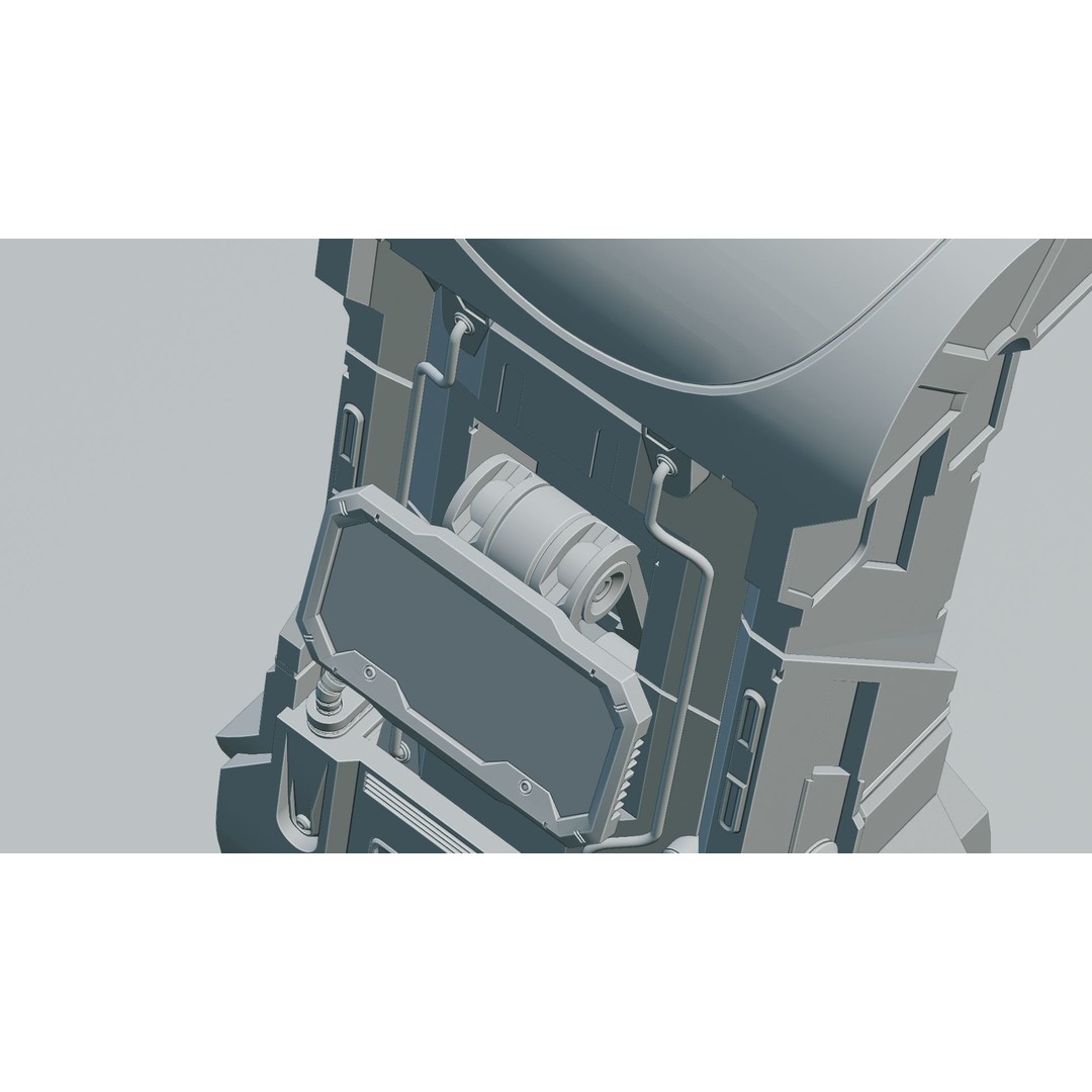Sci-Fi Console 3D Model – Low Poly Game Asset, FBX, PBR Textures - View 17