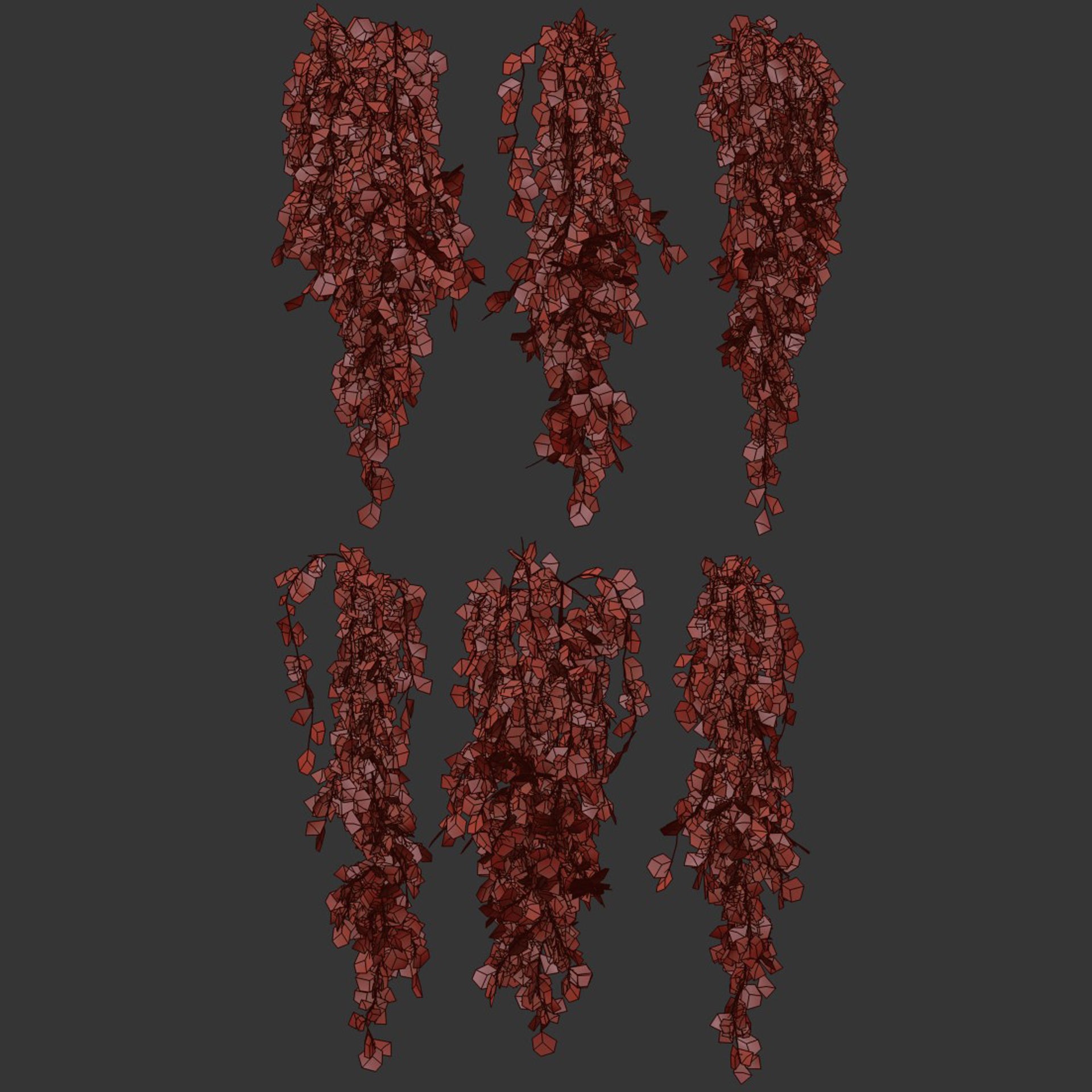 Hanging Plants Collection Vol 248 - Low-Poly 3D Model - View 8