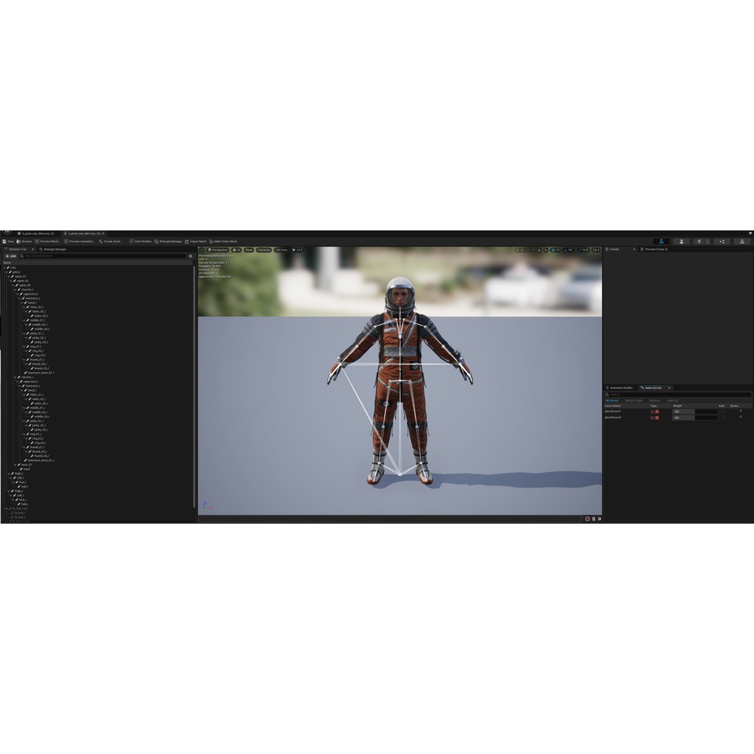 CS04 Space Suit 3D Model – Low Poly Rigged Character, FBX, PBR - View 20