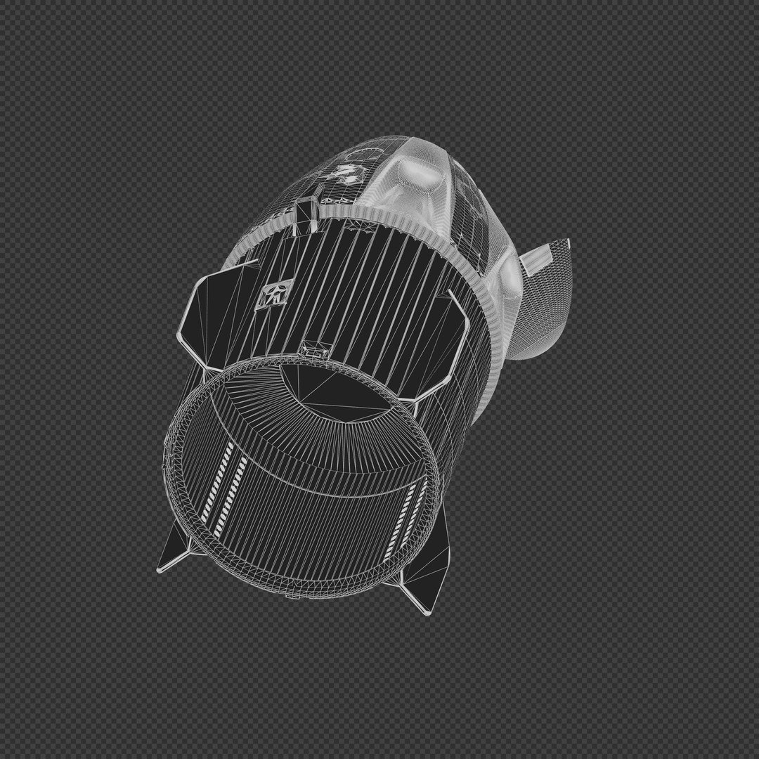 SpaceX Crew Dragon 3D Model – Detailed Spacecraft, Blender & FBX Formats