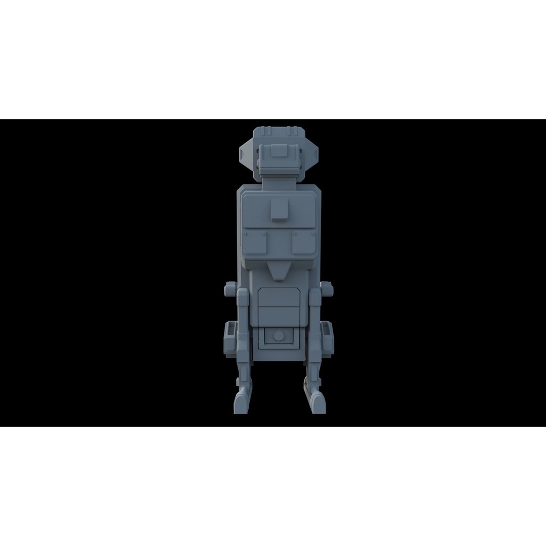 Sci-Fi Pilot's Seat 3D Model – Futuristic Aircraft Chair, FBX, OBJ - View 19