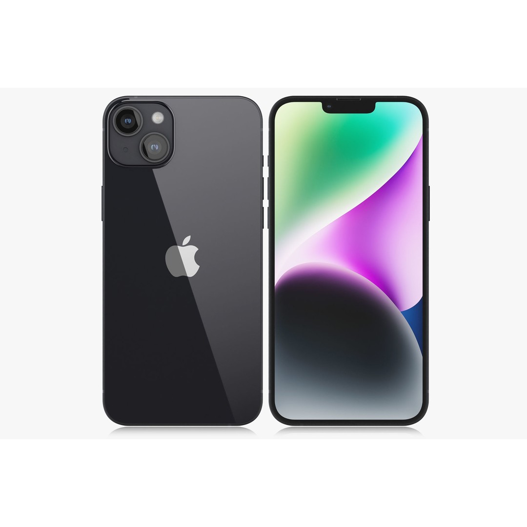 Apple iPhone 14 3D Model – Realistic PBR Game-Ready Asset, FBX, OBJ - View 103