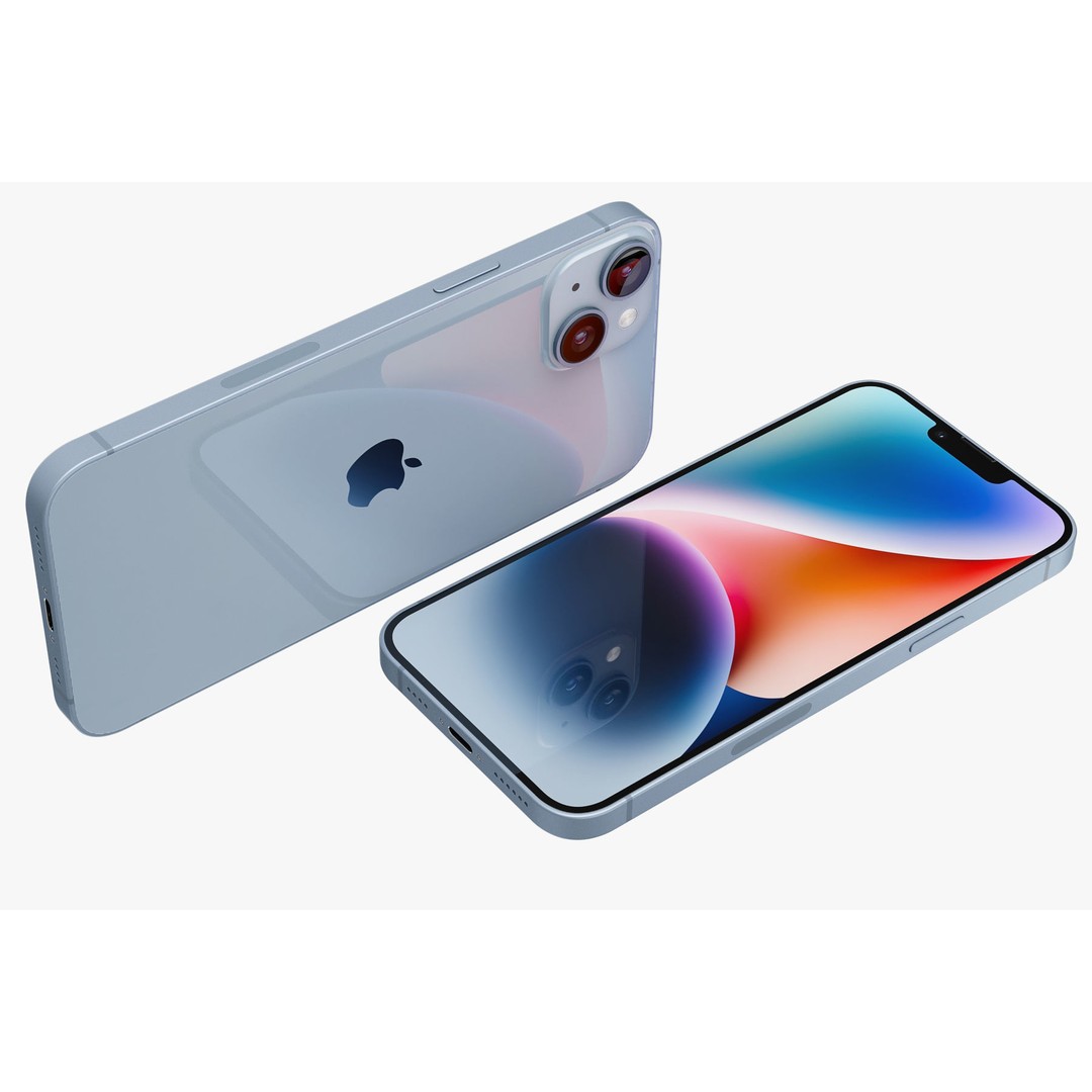 Apple iPhone 14 3D Model – Realistic PBR Game-Ready Asset, FBX, OBJ - View 107